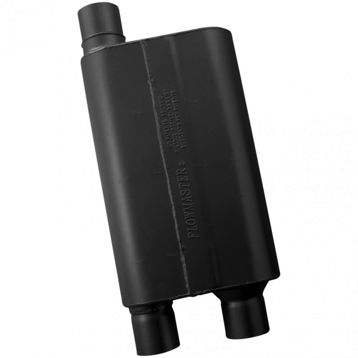 FLOWMASTER 80 Series Chambered Muffler 80 Series Crossflow 2.50 Inch In (O) / Out (D) Aggressive Sound