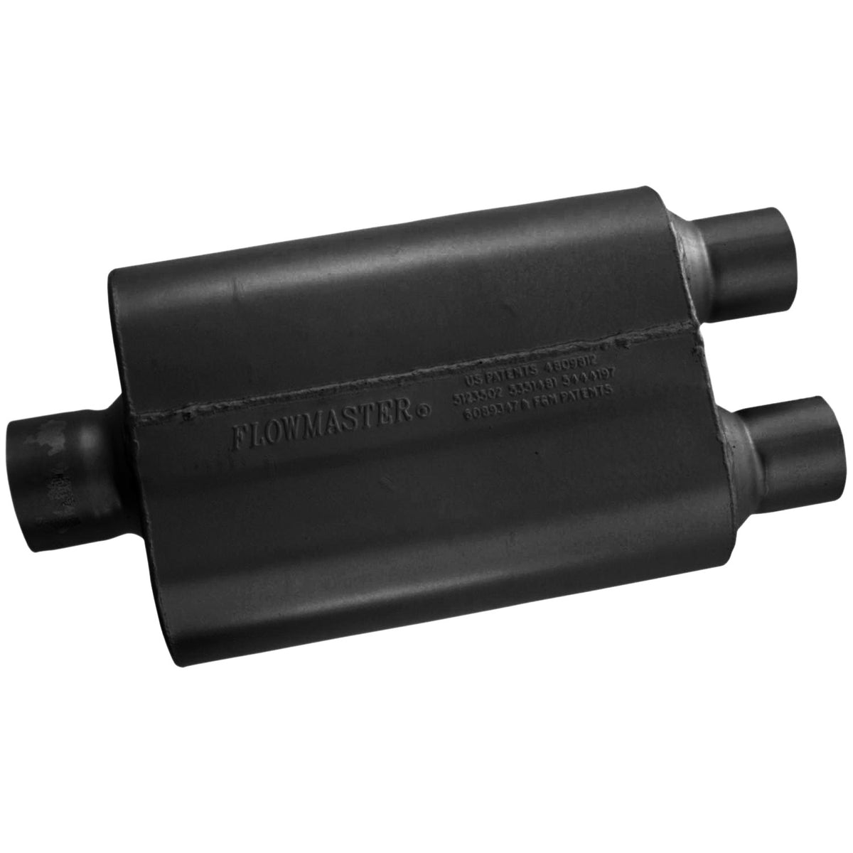 FLOWMASTER 40 Series Chambered Muffler 40 Series 3.00 Center In 2.50 Dual Out Aggressive Sound