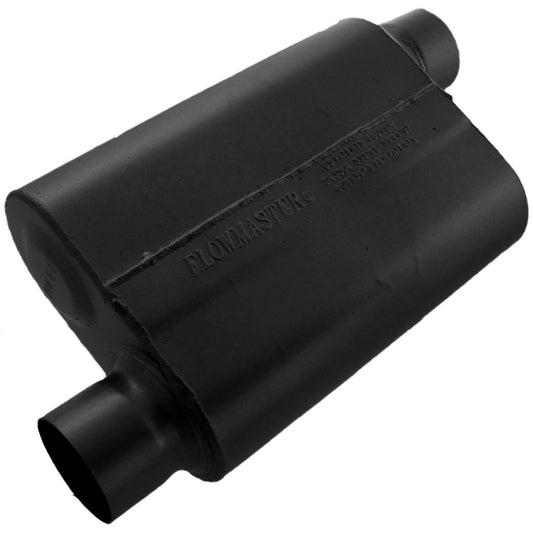 FLOWMASTER 40 Series Chambered Muffler 40 Series 3.00 Offset In 3.00 Offset Out Aggressive Sound