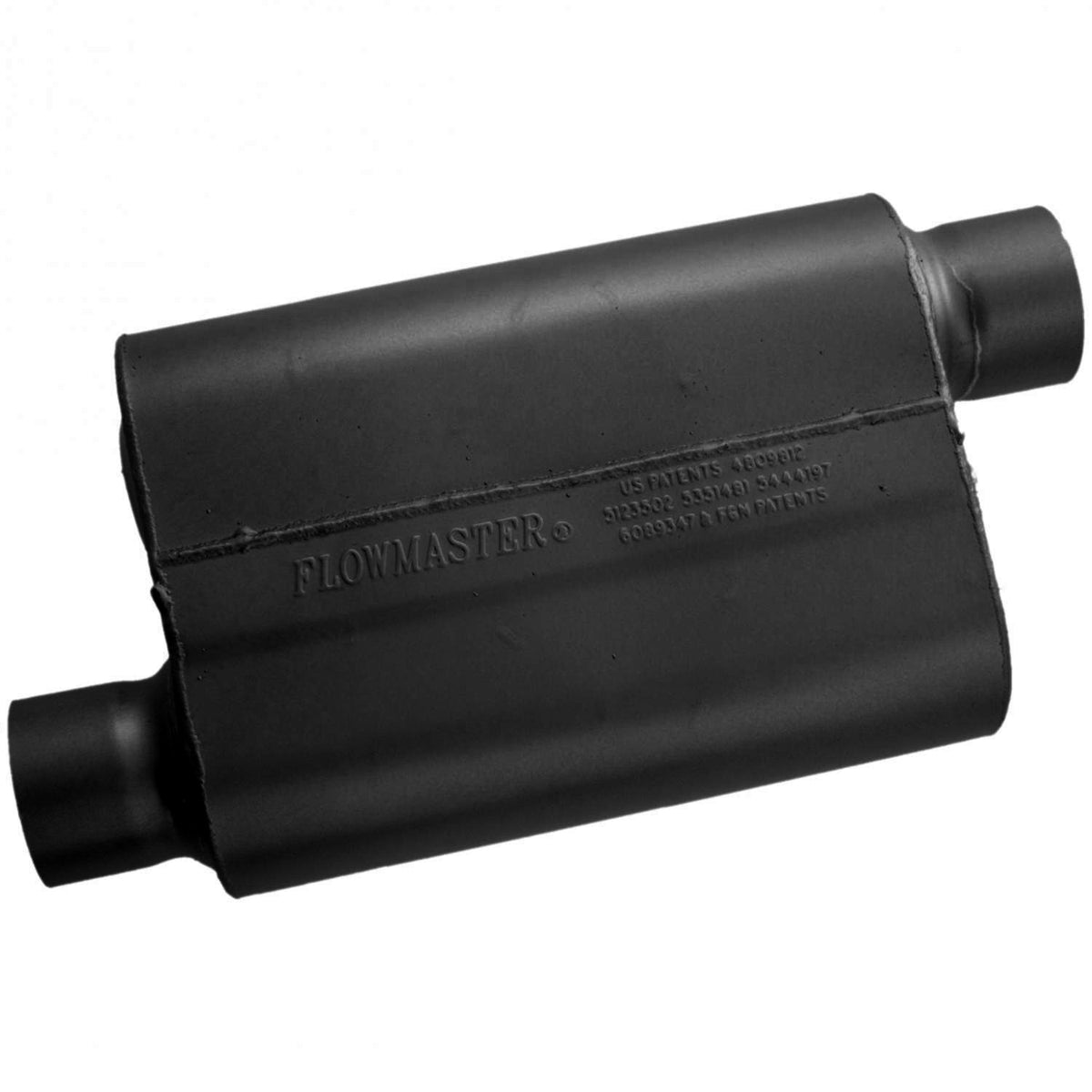 FLOWMASTER 40 Series Chambered Muffler 40 Series 3.00 Offset In 3.00 Offset Out Aggressive Sound