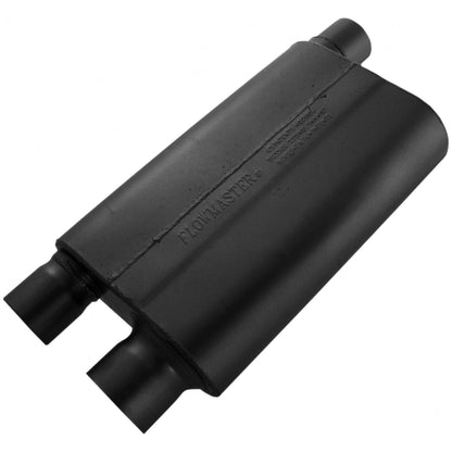 FLOWMASTER 80 Series Chambered Muffler 80 Series Crossflow 3.00 Inch (O) / 2.5 Inch Out (D) Aggressive Sound