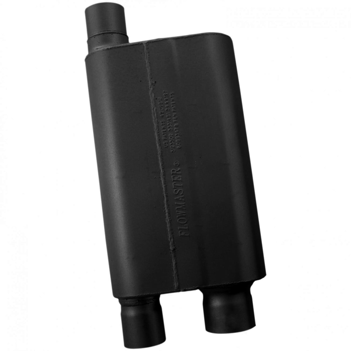 FLOWMASTER 80 Series Chambered Muffler 80 Series Crossflow 3.00 Inch (O) / 2.5 Inch Out (D) Aggressive Sound