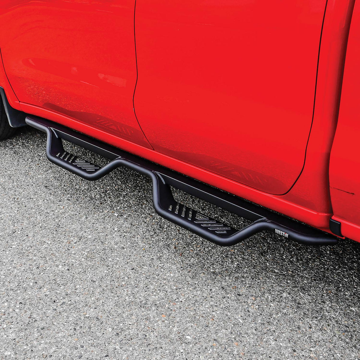 Westin Outlaw Drop Nerf Steps 2014-2018 Chevy/GMC Silverado/Sierra 1500 Double Cab (Rocker Mount)
