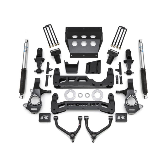 ReadyLIFT 7'' Big Lift Kit with Upper Control Arms for Stamped Steel OE Upper Control Arms with Bilstein Shocks (1500) 44-3472