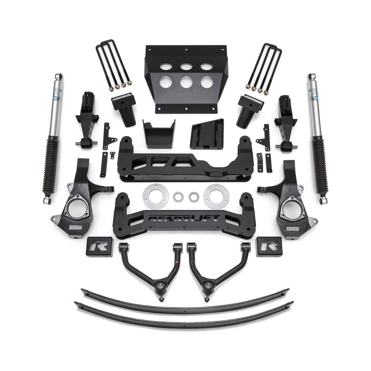 ReadyLIFT 9'' Big Lift Kit for Aluminum or Stamped Steel OE Upper Control Arms with Bilstein Shocks (1500) 44-3490
