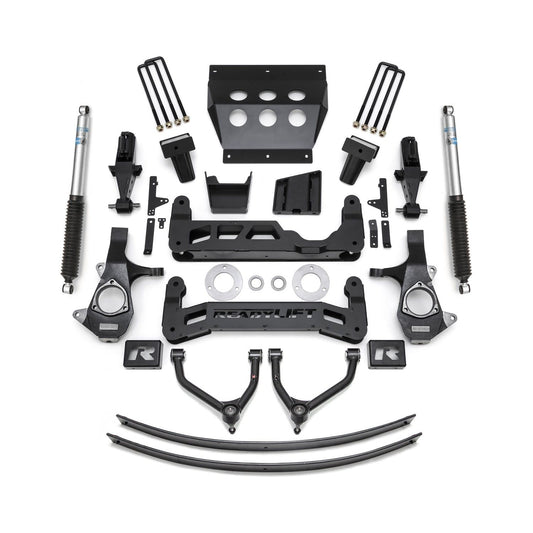 ReadyLIFT 9'' Big Lift Kit for Aluminum or Stamped Steel OE Upper Control Arms with Bilstein Shocks (1500) 44-3490