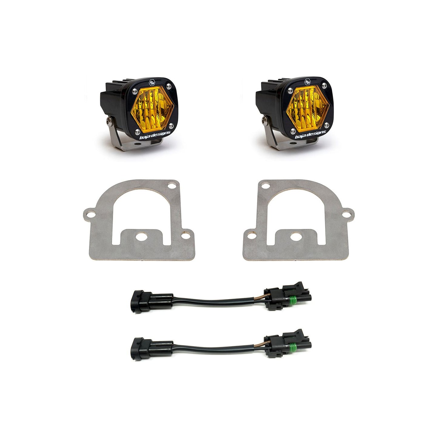 BAJA DESIGNS Ford Bronco Sport S1 Fog Light Kit Baja Amber W/C Baja Designs I 447683