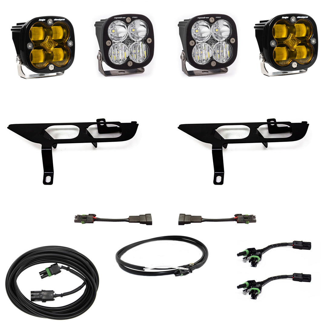 BAJA DESIGNS Ford, F150, (21-On), FPK, SAE Baja Amber/Sport DC, Up w/o DRL Baja Designs I 447698UP