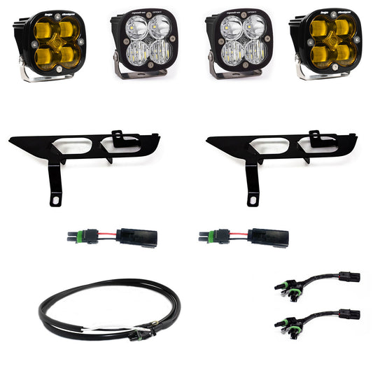 BAJA DESIGNS Ford, F150, (21-On), FPK, SAE Baja Amber/Sport DC, Up w/ DRL Baja Designs I 447869UP