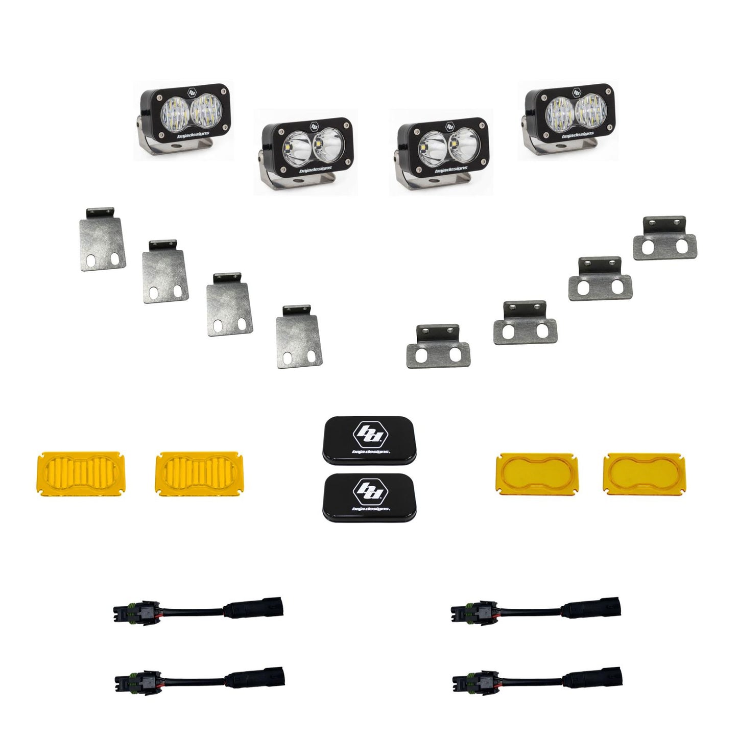 BAJA DESIGNS S2 Pro Fog Pocket Kit Fits 21-On Ford Raptor Baja Designs I 448053
