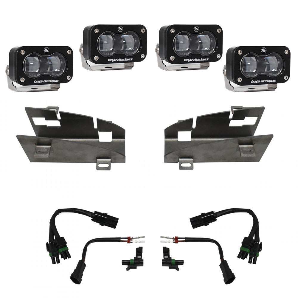BAJA DESIGNS Dodge Ram Rebel/TRX (19-Present) Dual S2 SAE Fog Pocket Kit Baja Designs I 448164