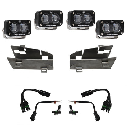 BAJA DESIGNS Dodge Ram Rebel/TRX (19-Present) Dual S2 SAE Fog Pocket Kit Baja Designs I 448164