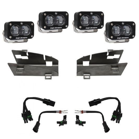 BAJA DESIGNS Dodge Ram Rebel/TRX (19-Present) Dual S2 SAE Fog Pocket Kit Baja Designs I 448164
