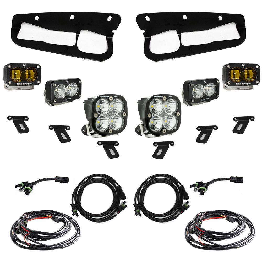 BAJA DESIGNS Ford Bronco (21-Present) S2 SAE Baja Amber FPK Pro for OEM Steel Bumper Baja Designs I 448179