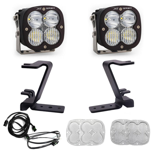 BAJA DESIGNS XL Sport A-Pillar Kit 2023-On Ford F-250/350 Super Duty Driving/Combo Clear Upfitter Wiring I 448210UP