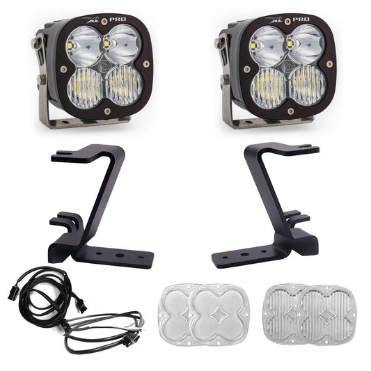 BAJA DESIGNS XL Pro A-Pillar Kit 2023-On Ford F-250/350 Super Duty Driving/Combo Clear Upfitter Wiring I 448211UP