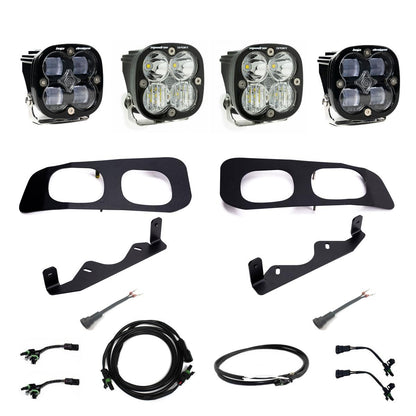 BAJA DESIGNS Squadron SAE/Sport Fog Pocket Kit 2023-On Ford F-250/350 Super Duty SAE Fog Clear Upfitter Wiring I 448225UP