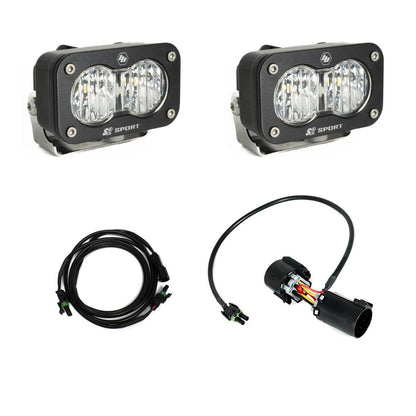 BAJA DESIGNS S2 Sport W/C Reverse Kit Plug-N-Play Wide Cornering Clear Plug-n-Play Wiring I 448231