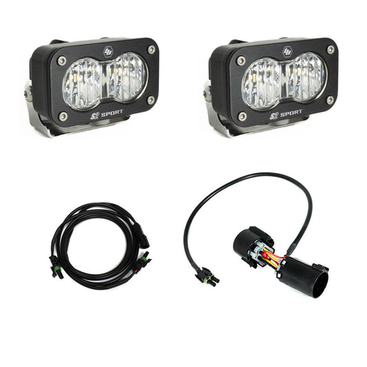 BAJA DESIGNS S2 Sport W/C Reverse Kit Plug-N-Play Wide Cornering Clear Plug-n-Play Wiring I 448231