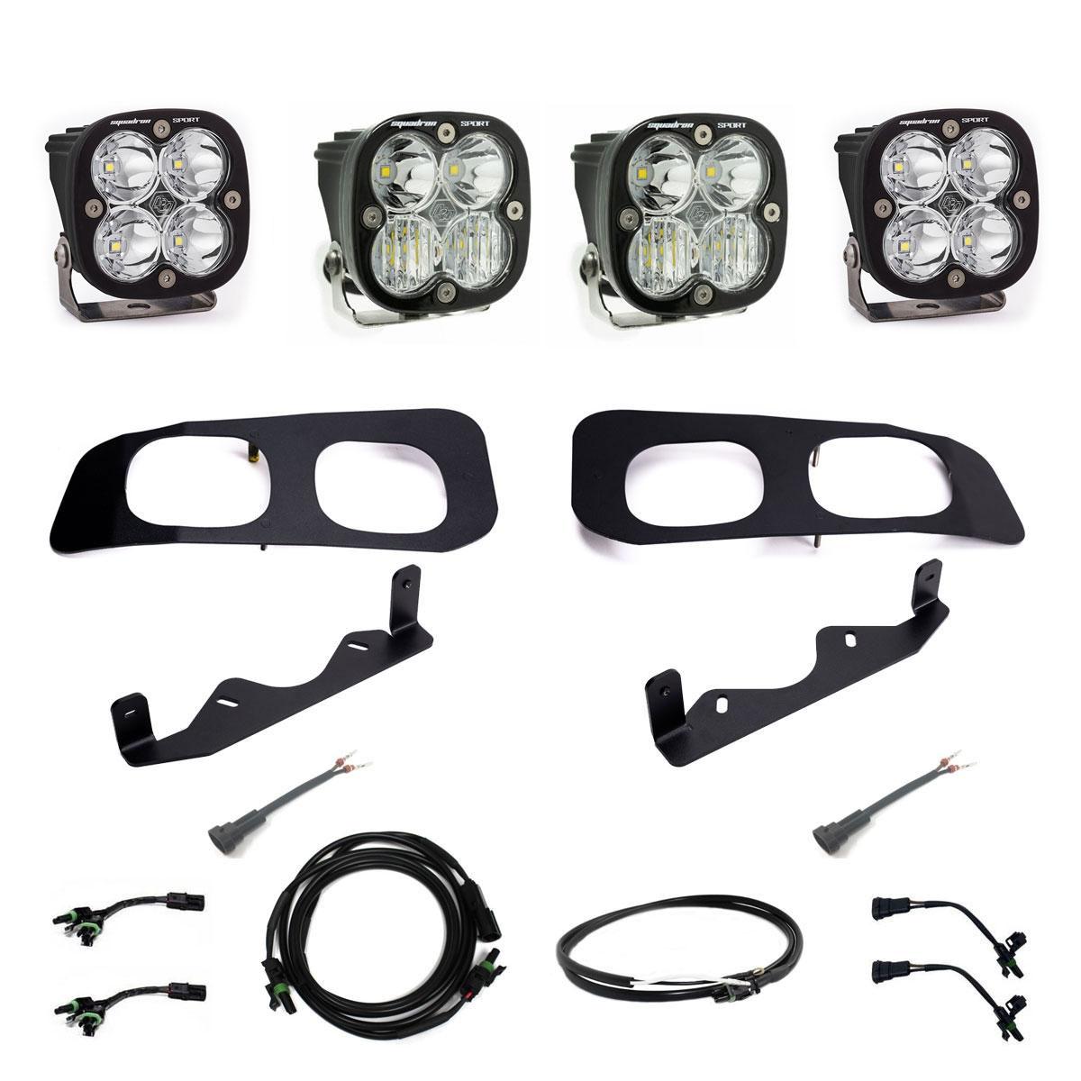 BAJA DESIGNS Ford Super Duty 2023-On  Dual Sportsman Fog Pocket Upfitter Kit Baja Designs I 448257UP
