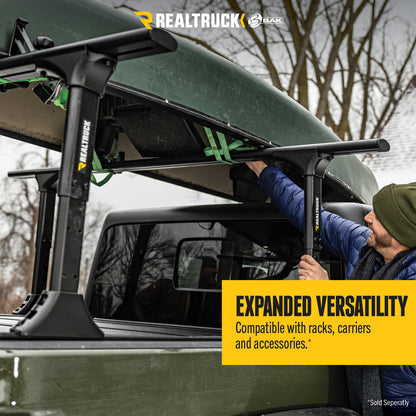 BAK INDUSTRIES | BAKFlip MX4 TS Hard Folding Tonneau Cover | 2007-21 Toyota Tundra | 5'6" Bed Without Deck Rail System Without Trail Special Edition Storage Boxes | 449409TS