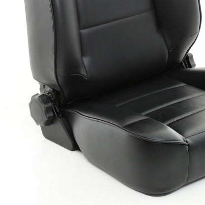SMITTYBILT | Seat Front Factory Style Replacement W/ Recliner 1987-2006 Jeep Wrangler YJ, TJ/LJ Vinyl Black Smittybilt |45001