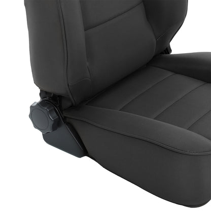 SMITTYBILT | Seat Front Factory Style Replacement W/ Recliner Denim 1987-2006 Jeep Wrangler YJ, TJ/LJ Black Smittybilt |45015