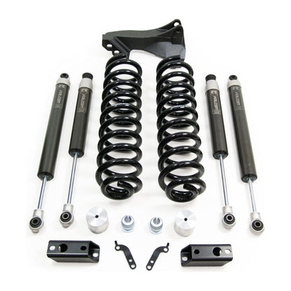 ReadyLIFT 2.5'' Coil Spring Front Lift Kit with Falcon 1.1 Monotube Front and Rear Shocks and Front Track Bar Bracket (F250/F350/F450 Diesel ) 46-20253