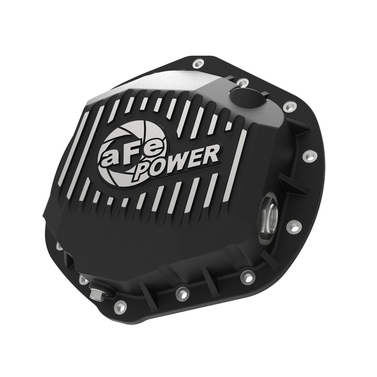 aFe POWER aFe POWER Pro Series Rear Differential Cover Black w/ Machined Fins — 46-71060B