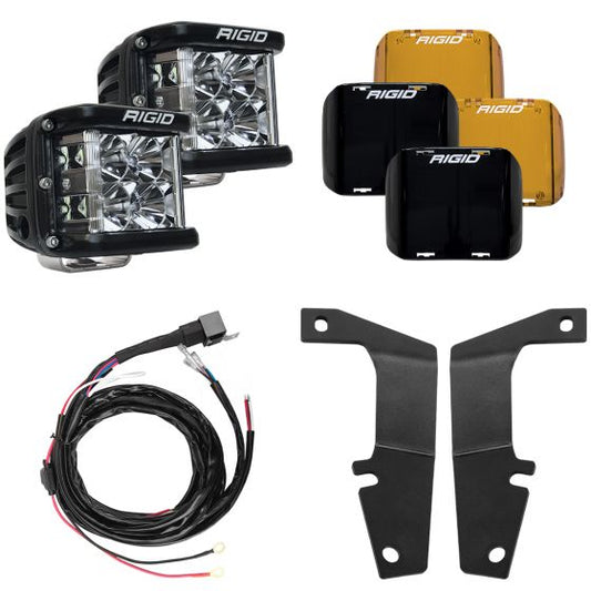 RIGID INDUSTRIES | 2014-2020 Toyota Tundra A-Pillar Light Kit, Includes D-SS Flood RIGID Industries | 46705