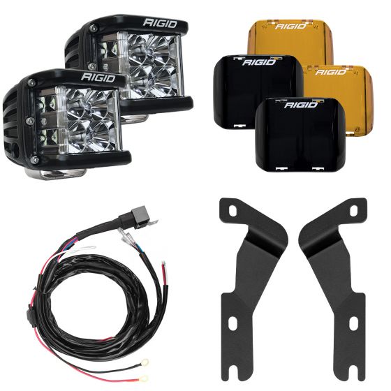 RIGID INDUSTRIES | 2016-2020 Toyota Tacoma A-Pillar Light Kit, Includes D-SS Flood RIGID Industries | 46707