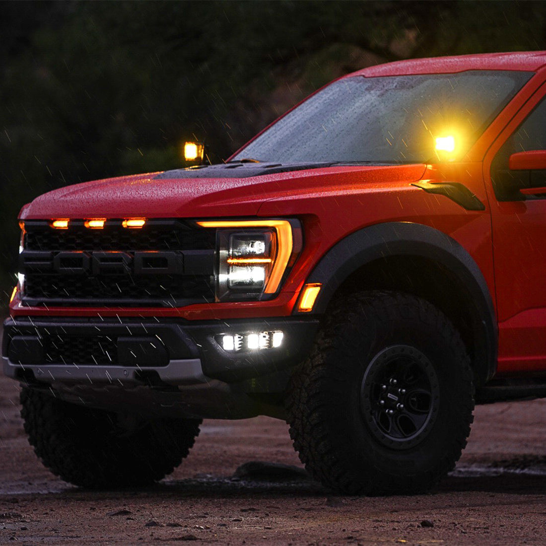 RIGID INDUSTRIES | 2021-Present Ford F-150/Raptor A-Pillar D-SS Light Kit RIGID Industries | 46737