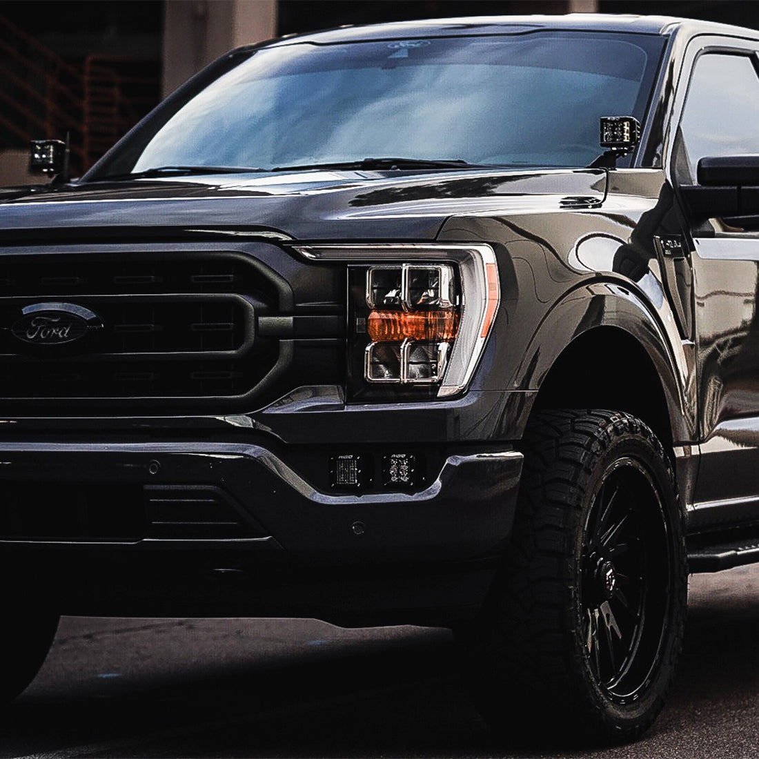 RIGID INDUSTRIES | 2021-Present Ford F-150/Raptor A-Pillar D-SS Light Kit RIGID Industries | 46737