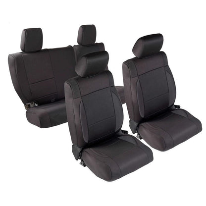 SMITTYBILT | Neoprene Seat Cover Set Front/Rear Black 08-12 Wrangler JK 4 Door Smittybilt |471701