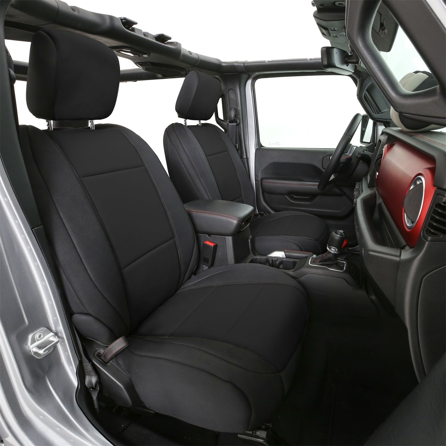 SMITTYBILT | Neoprene Seat Cover Set Front/Rear Black Gen 1 2018-2020 Jeep Wrangler Gen 1 JL Non Rubicon 4DR Only Smittybilt |472101