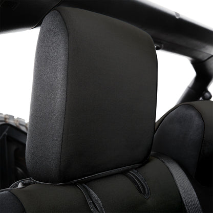 SMITTYBILT | Neoprene Seat Cover Set Front/Rear Black Gen 1 2018-2020 Jeep Wrangler Gen 1 JL Non Rubicon 4DR Only Smittybilt |472101