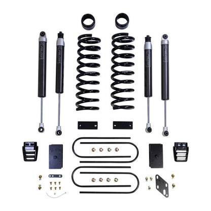 ReadyLIFT 3'' coil lift kit - front coils and rear blocks, radius arm drop brackets, Falcon shocks (3500 Dually) 49-19332