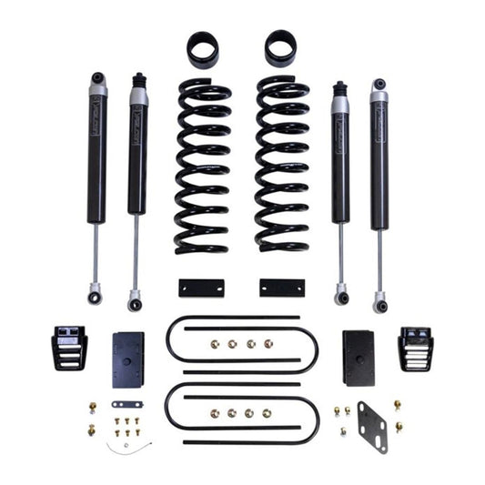ReadyLIFT 3'' coil lift kit - front coils and rear blocks, radius arm drop brackets, Falcon shocks (3500 Dually) 49-19332