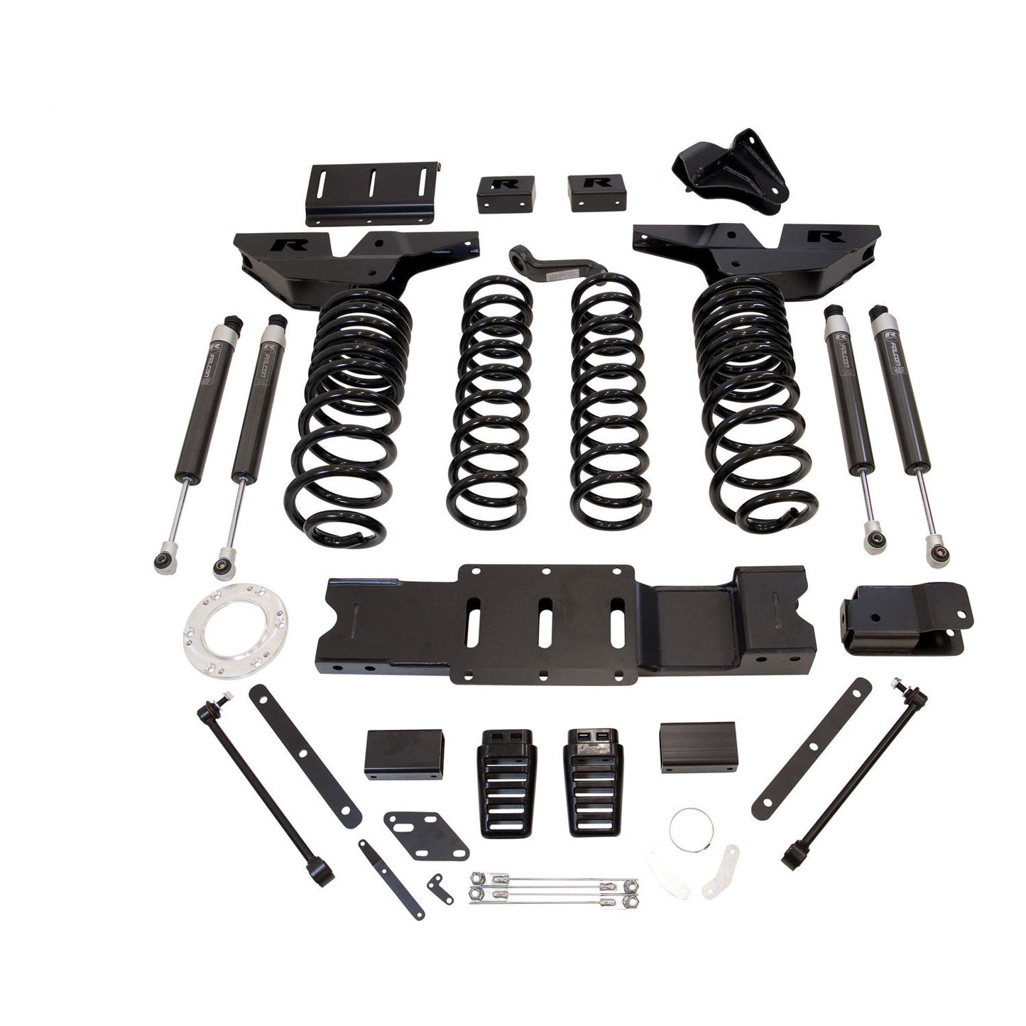 ReadyLIFT 4.5'' coil lift kit - front and rear track bar brackets, front and rear coil springs w/ Falcon shocks (2500) 49-19420