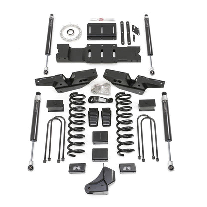 ReadyLIFT 4.5'' coil lift kit - front and rear track bar brackets, front coils and rear blocks, drop brackets w/ Falcon shocks (3500) 49-19430