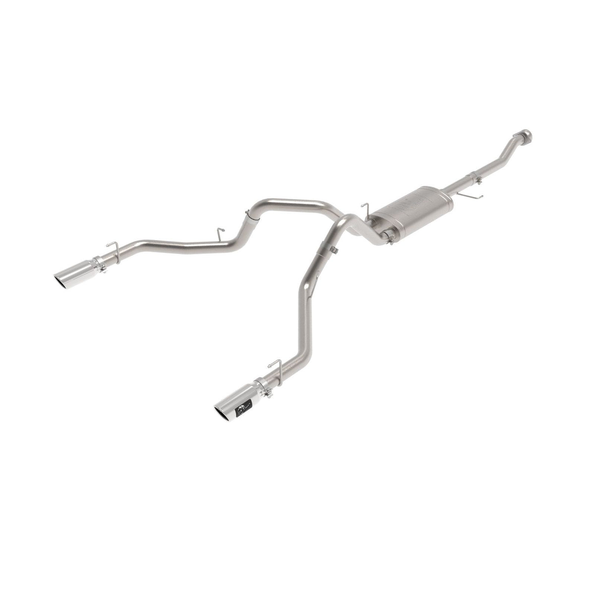 aFe POWER Vulcan Series 3 IN 304SS Cat-Back Exhaust System Dual Rear Exit w/ Polished Tips — 49-33127-P