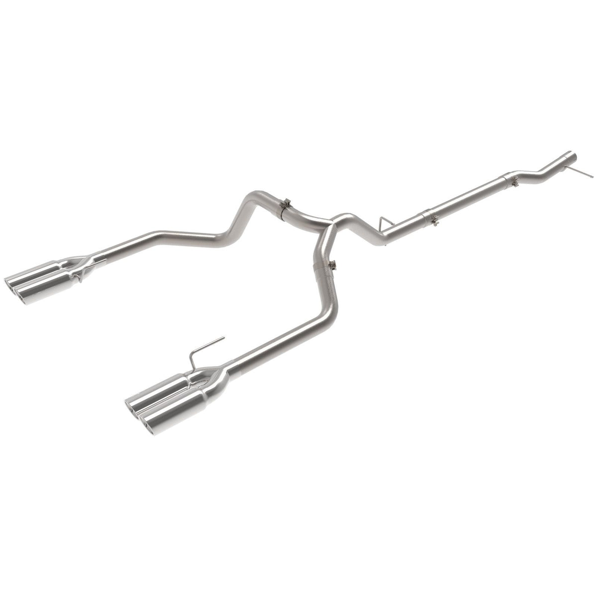 aFe POWER Vulcan Series 3 IN 304 Stainless Steel DPF-Back Exhaust System w/ Polished Tip — 49-34146-P