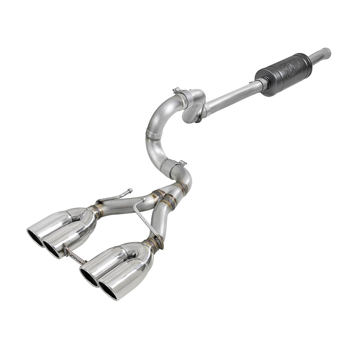 aFe POWER Rebel Series 2-1/2 IN 304 Stainless Steel Cat-Back Exhaust System — 49-38073-P