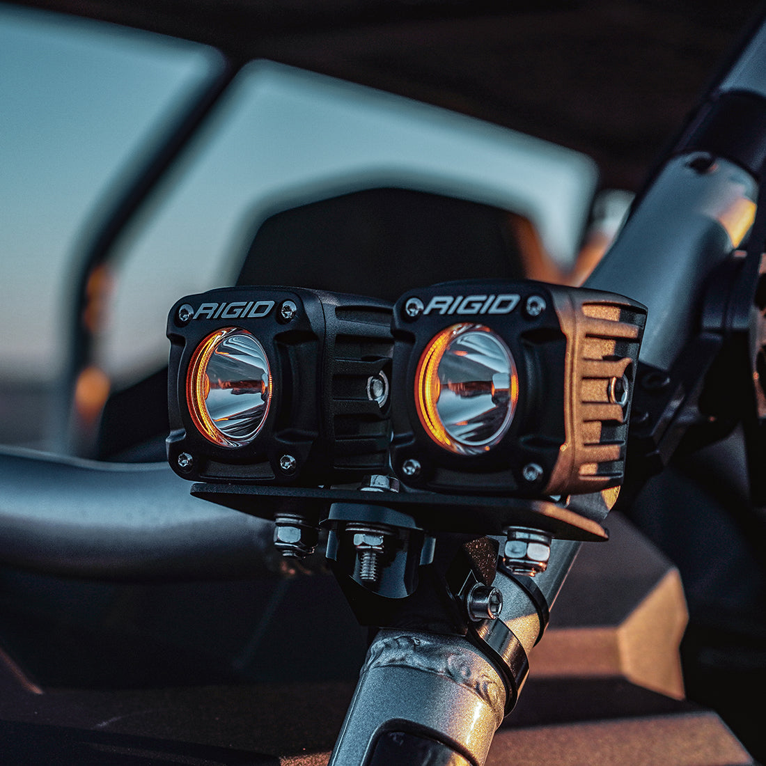 RIGID INDUSTRIES | Revolve Pod with Amber Backlight Pair RIGID Industries | 491613