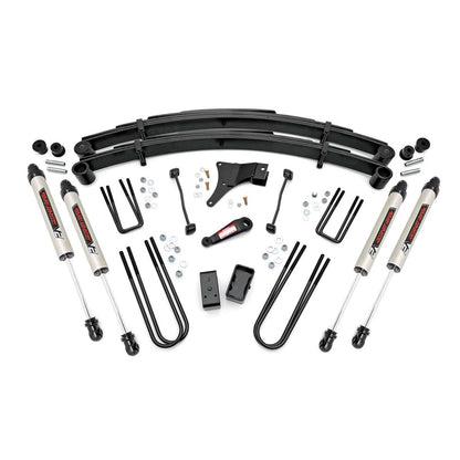ROUGH COUNTRY 4 Inch Lift Kit | Rear Blocks | V2 | Ford F-250/F-350 Super Duty 4WD (1999) | 49470