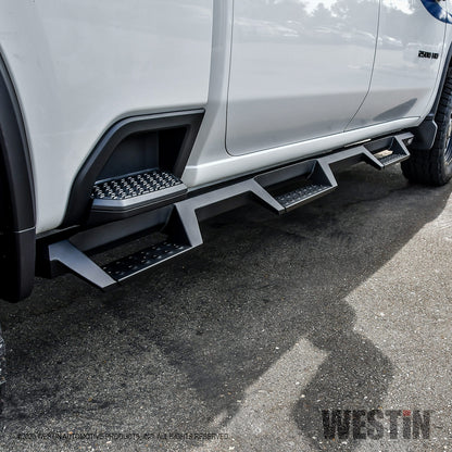 Westin HDX Drop Wheel-to-Wheel Nerf Steps Chevy/GMC Silverado/Sierra 2500/3500 Crew Cab 6.5' Bed