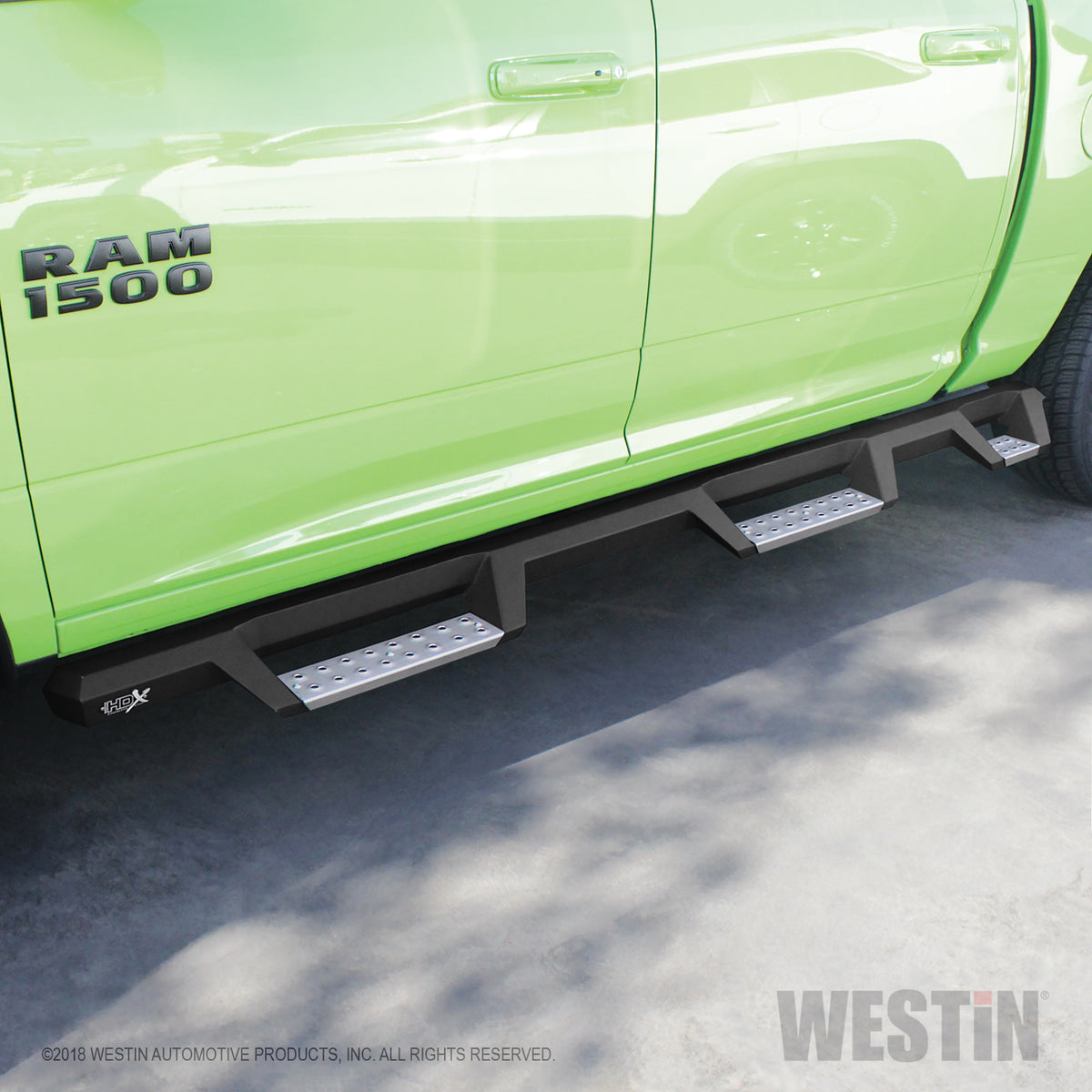 Westin HDX Stainless Drop Wheel-to-Wheel Nerf Steps 2009-2018 Ram 1500 Crew Cab 5.5' Bed