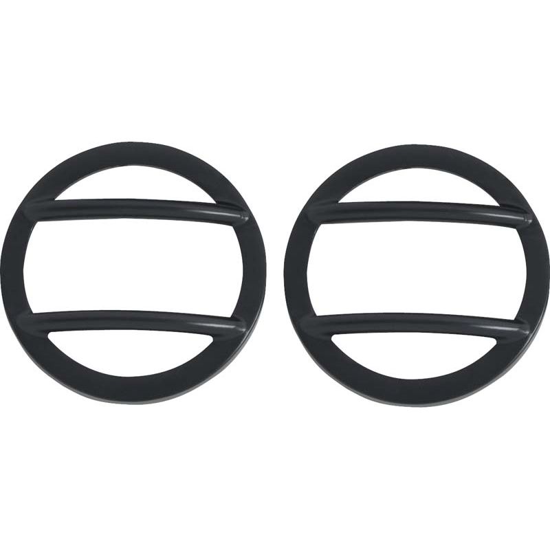 KENTROL Jeep JK Headlight and Marker Cover Set 6 Pieces 07-18 Wrangler JK Powdercoat Black Kentrol  50013