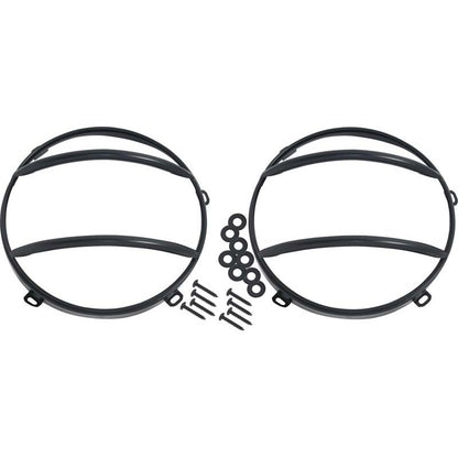 KENTROL Jeep JK Headlight and Marker Cover Set 6 Pieces 07-18 Wrangler JK Powdercoat Black Kentrol  50013