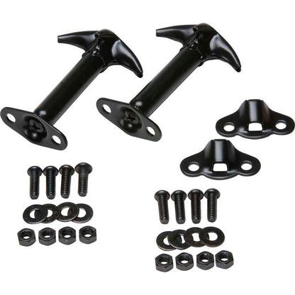 KENTROL Jeep CJ/YJ Hood Catch Pair 55-95 CJ and Wrangler YJ Powdercoat Black Kentrol  50401